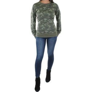 ID IDEOLOGY CAMO-PRINT SWEATSHIRT CAMO Cozy EMERALD L